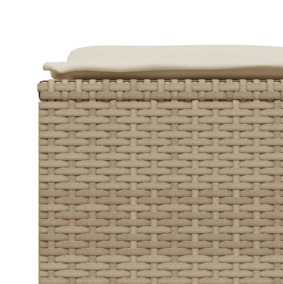 MAISON EXCLUSIVE - Salon de jardin avec coussins 5 pcs beige résine tressée