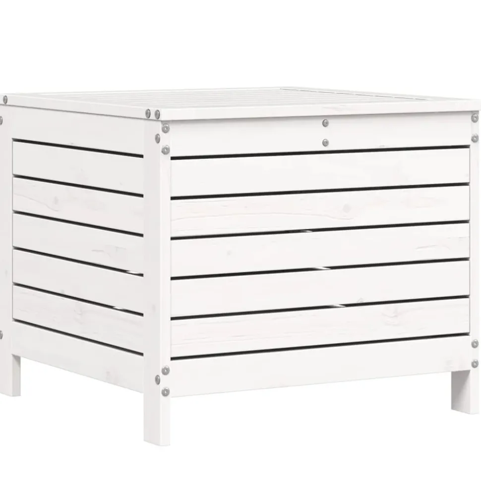 MAISON EXCLUSIVE - Salon de jardin 6 pcs blanc bois de pin massif