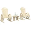 MAISON EXCLUSIVE - Salon de jardin 3 pcs bois de sapin massif