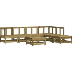 MAISON EXCLUSIVE - Salon de jardin 7 pcs bois de pin imprégné
