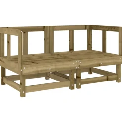 MAISON EXCLUSIVE - Salon de jardin 7 pcs bois de pin imprégné
