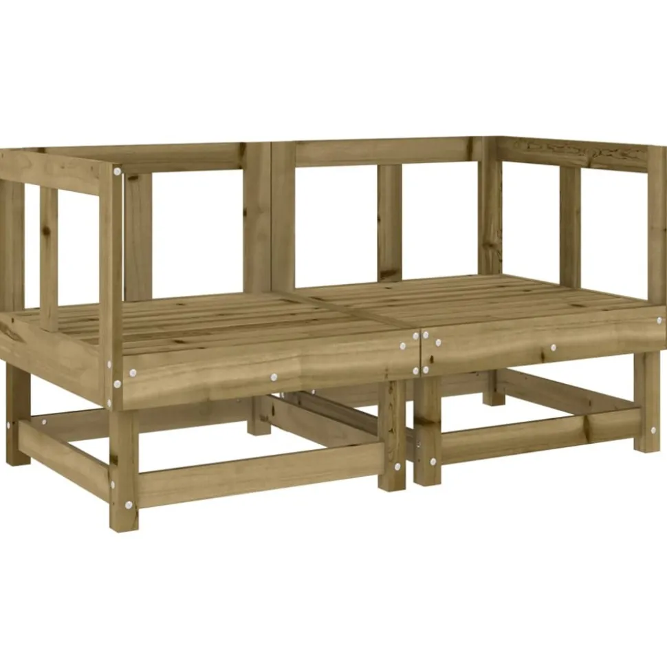 MAISON EXCLUSIVE - Salon de jardin 7 pcs bois de pin imprégné