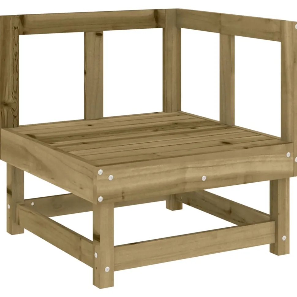 MAISON EXCLUSIVE - Salon de jardin 7 pcs bois de pin imprégné