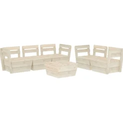 MAISON EXCLUSIVE - Salon de jardin palette 6 pcs bois d'épicéa imprégné
