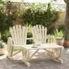 MAISON EXCLUSIVE - Salon de jardin 2 pcs bois de sapin massif