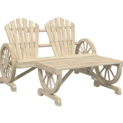 MAISON EXCLUSIVE - Salon de jardin 2 pcs bois de sapin massif