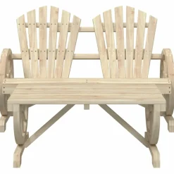 MAISON EXCLUSIVE - Salon de jardin 2 pcs bois de sapin massif