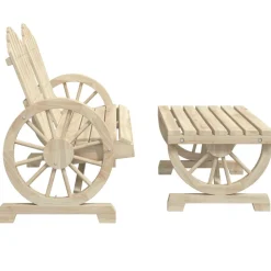 MAISON EXCLUSIVE - Salon de jardin 2 pcs bois de sapin massif