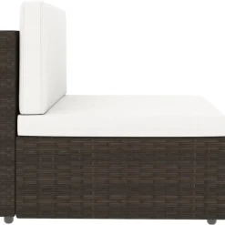 MAISON EXCLUSIVE - Salon de jardin 8 pcs résine tressée marron