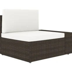 MAISON EXCLUSIVE - Salon de jardin 8 pcs résine tressée marron