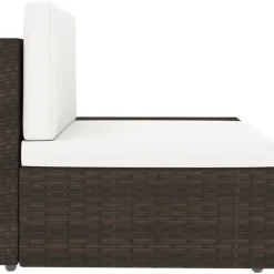 MAISON EXCLUSIVE - Salon de jardin 8 pcs résine tressée marron