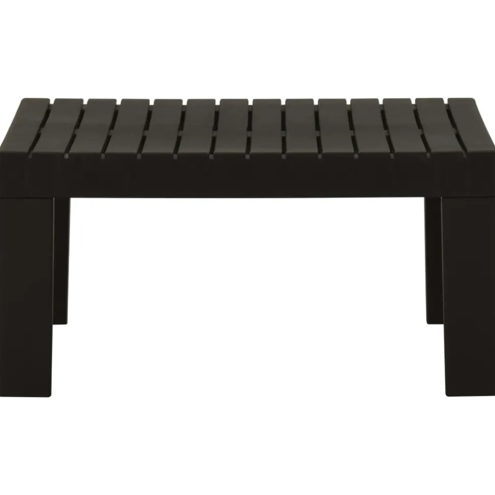 MAISON EXCLUSIVE - Salon de jardin 2 pcs avec coussins plastique gris
