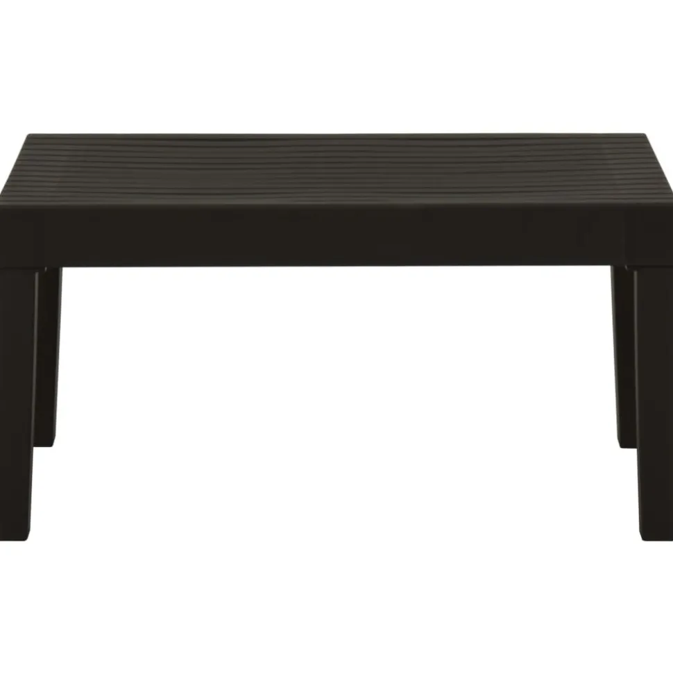 MAISON EXCLUSIVE - Salon de jardin 2 pcs avec coussins plastique gris