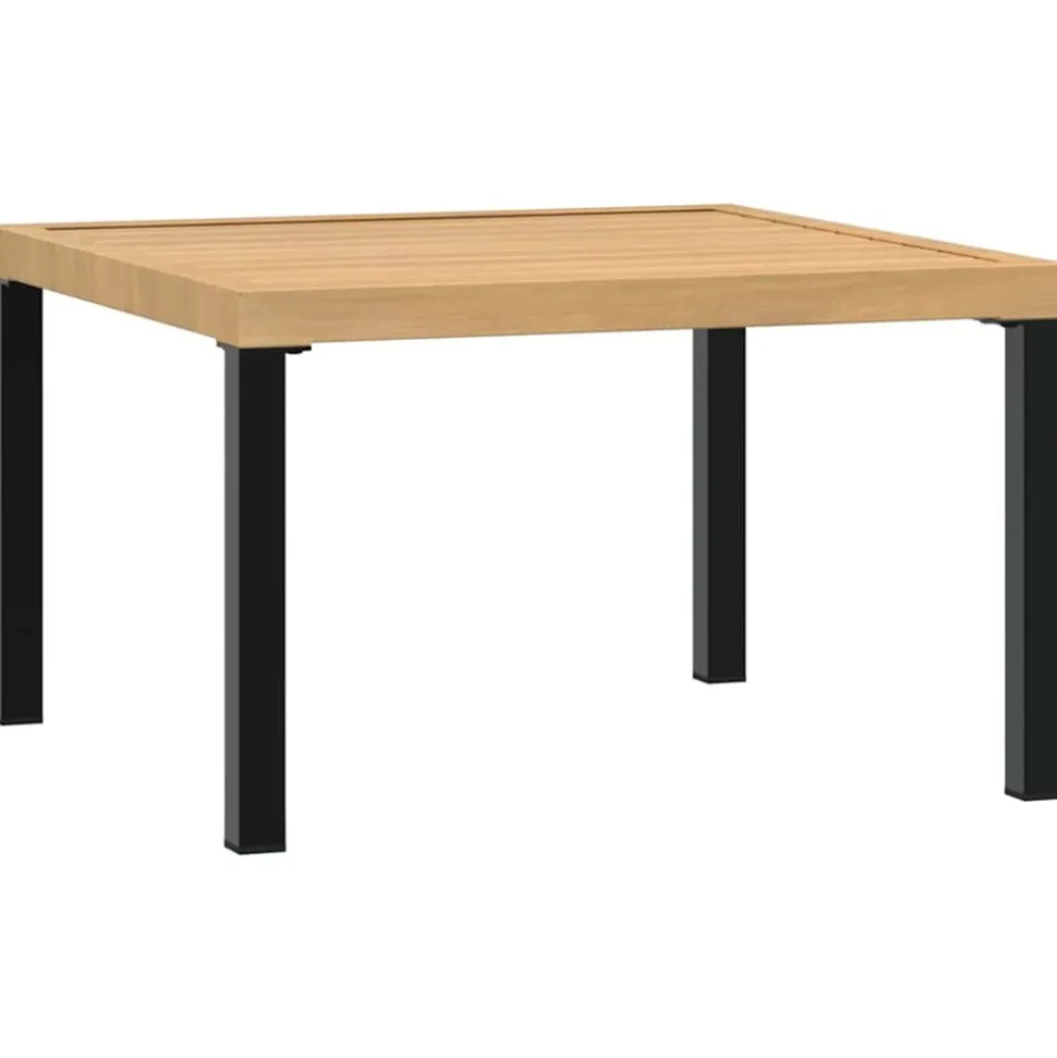 MAISON EXCLUSIVE - Salon de jardin 3 pcs avec coussins noir aluminium