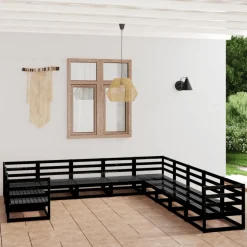 MAISON EXCLUSIVE - Salon de jardin 11 pcs bois de pin massif