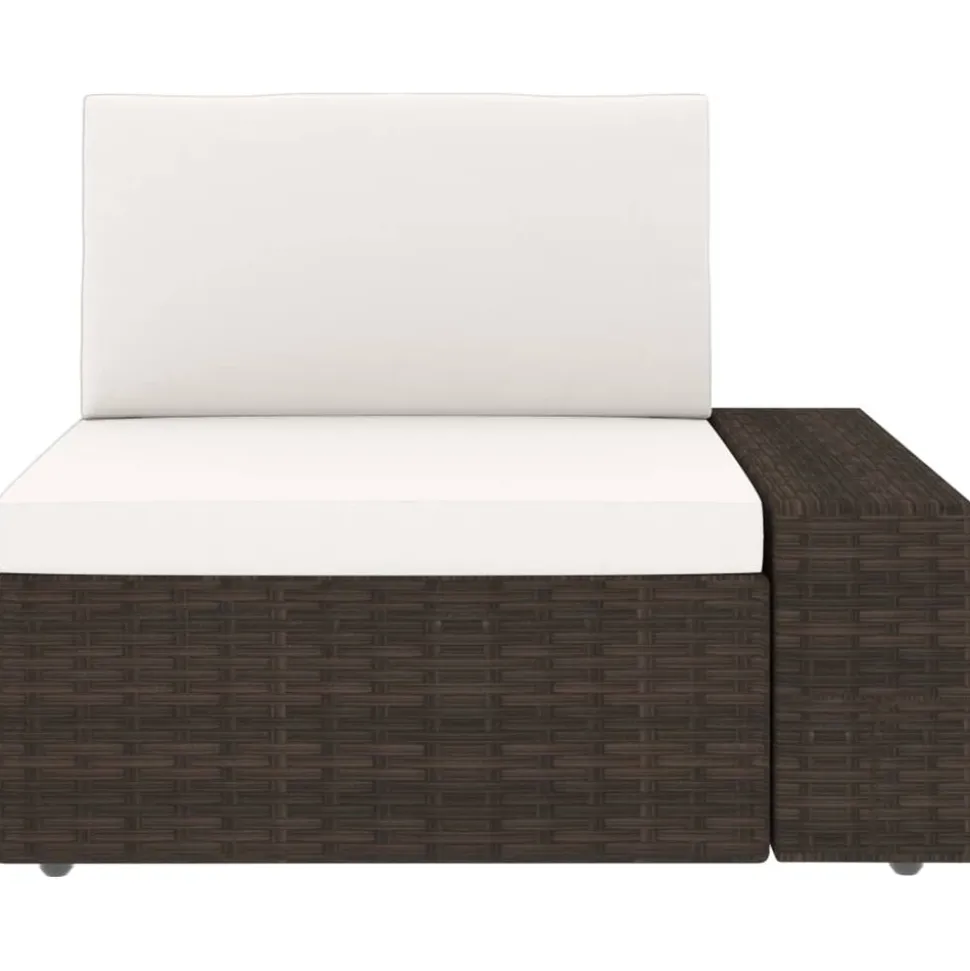 MAISON EXCLUSIVE - Salon de jardin 6 pcs résine tressée marron