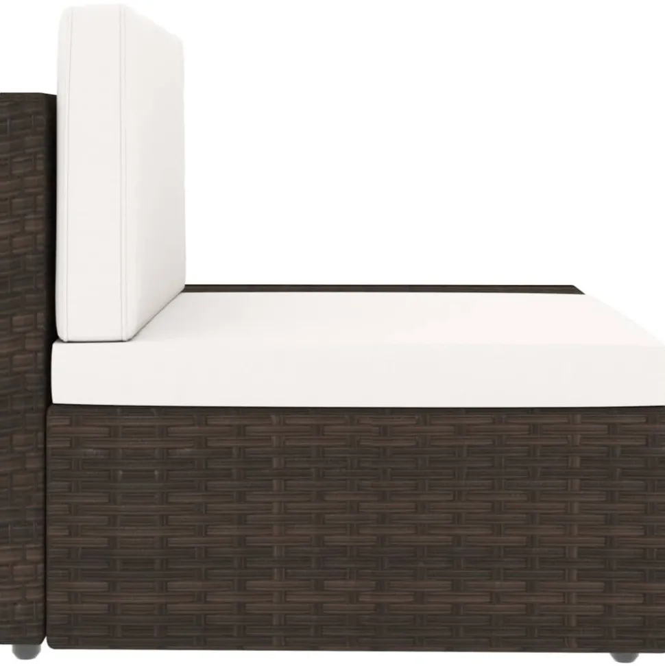 MAISON EXCLUSIVE - Salon de jardin 6 pcs résine tressée marron