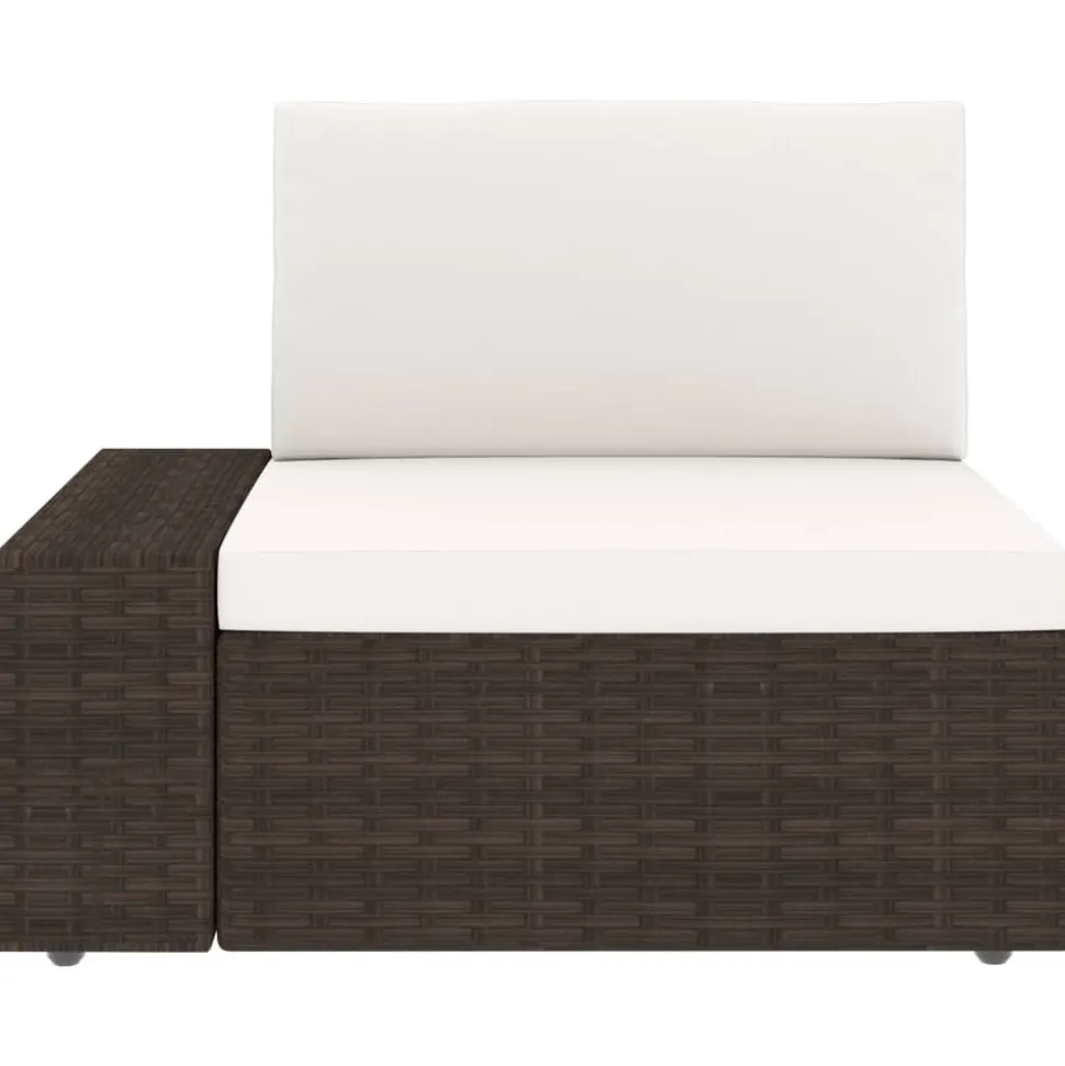 MAISON EXCLUSIVE - Salon de jardin 6 pcs résine tressée marron