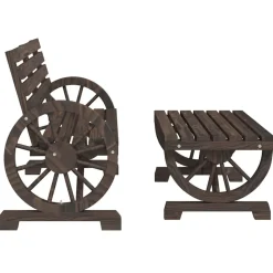 MAISON EXCLUSIVE - Salon de jardin 4 pcs bois de sapin massif