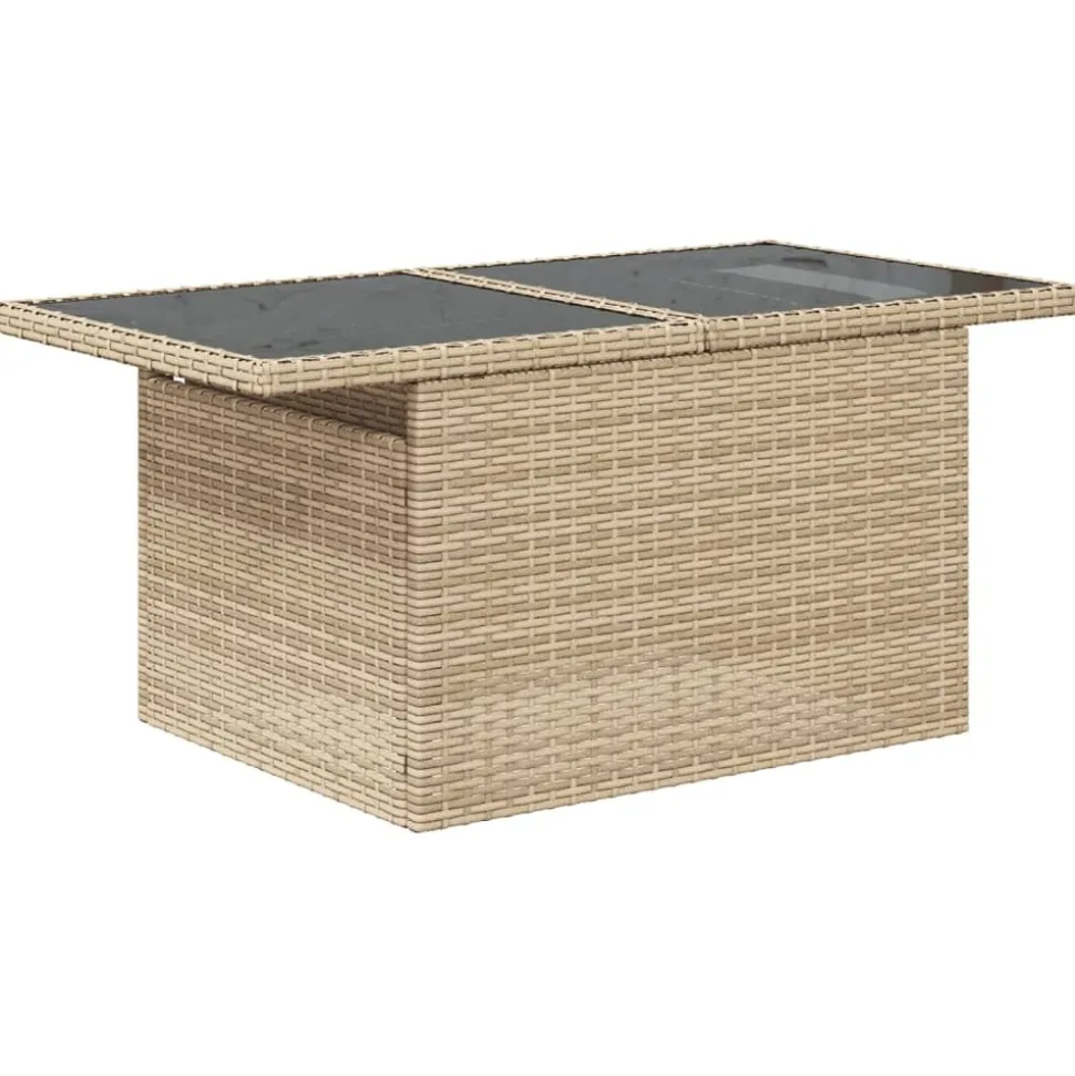 MAISON EXCLUSIVE - Salon de jardin avec coussins 5 pcs beige résine tressée