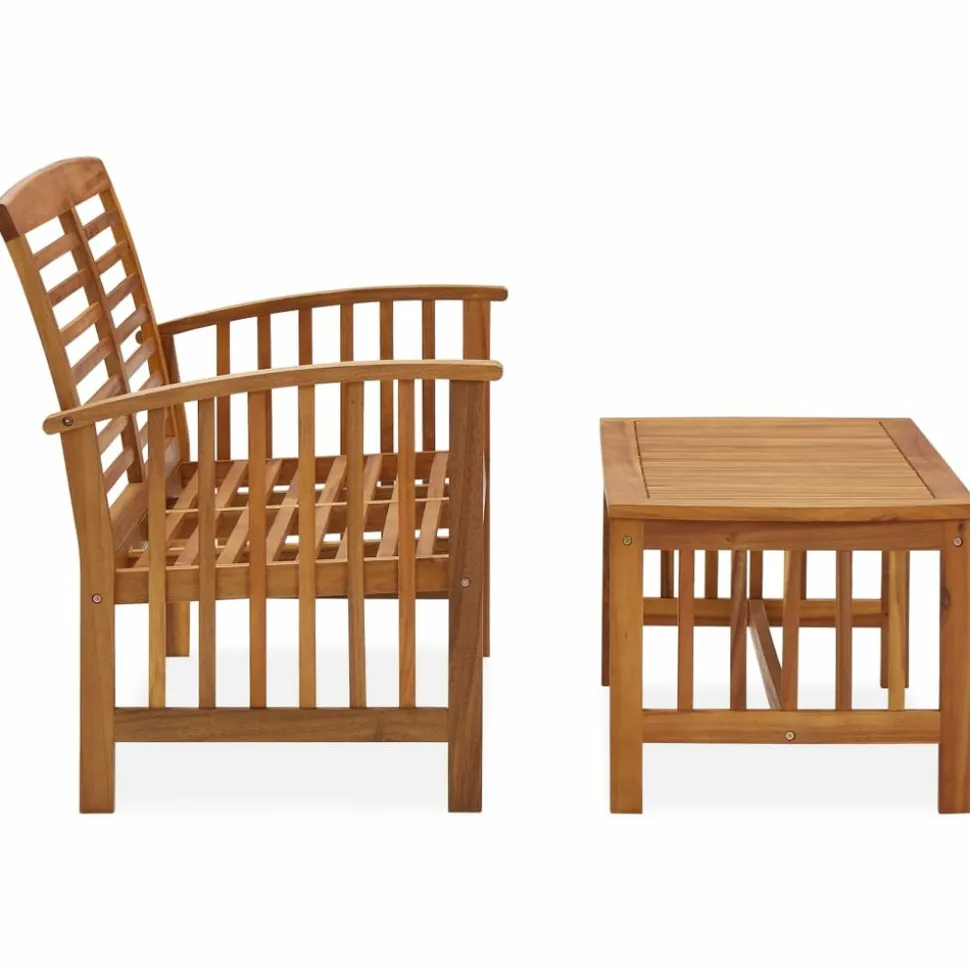 MAISON EXCLUSIVE - Salon de jardin 2 pcs bois d'acacia solide