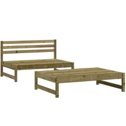MAISON EXCLUSIVE - Salon de jardin 2 pcs bois de pin imprégné