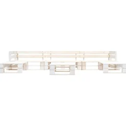 MAISON EXCLUSIVE - Salon de jardin palette 6 pcs bois blanc