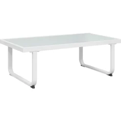 MAISON EXCLUSIVE - Salon de jardin 4 pcs et coussins aluminium noir