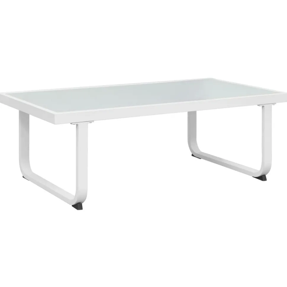 MAISON EXCLUSIVE - Salon de jardin 4 pcs et coussins aluminium noir
