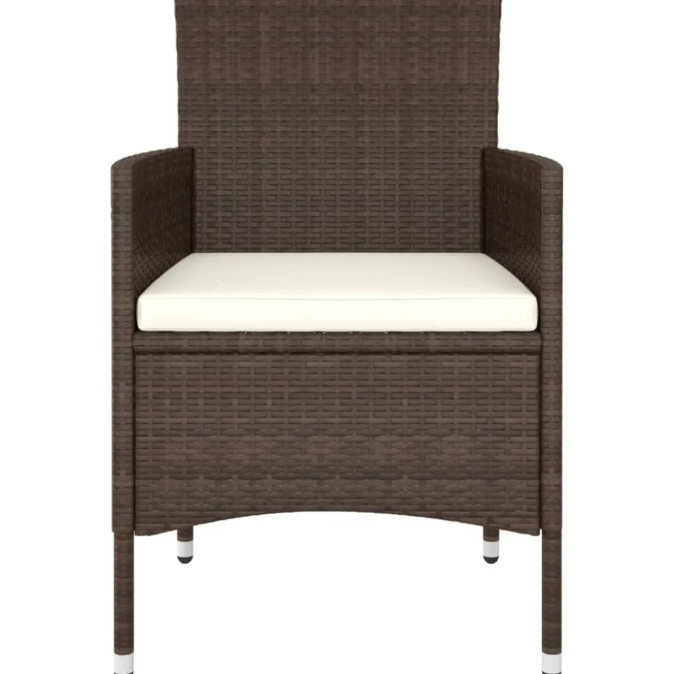 MAISON EXCLUSIVE - Salon de jardin 5 pcs résine tressée marron