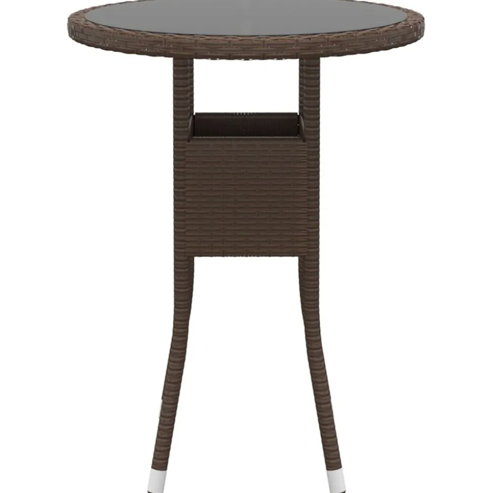 MAISON EXCLUSIVE - Salon de jardin 5 pcs résine tressée marron