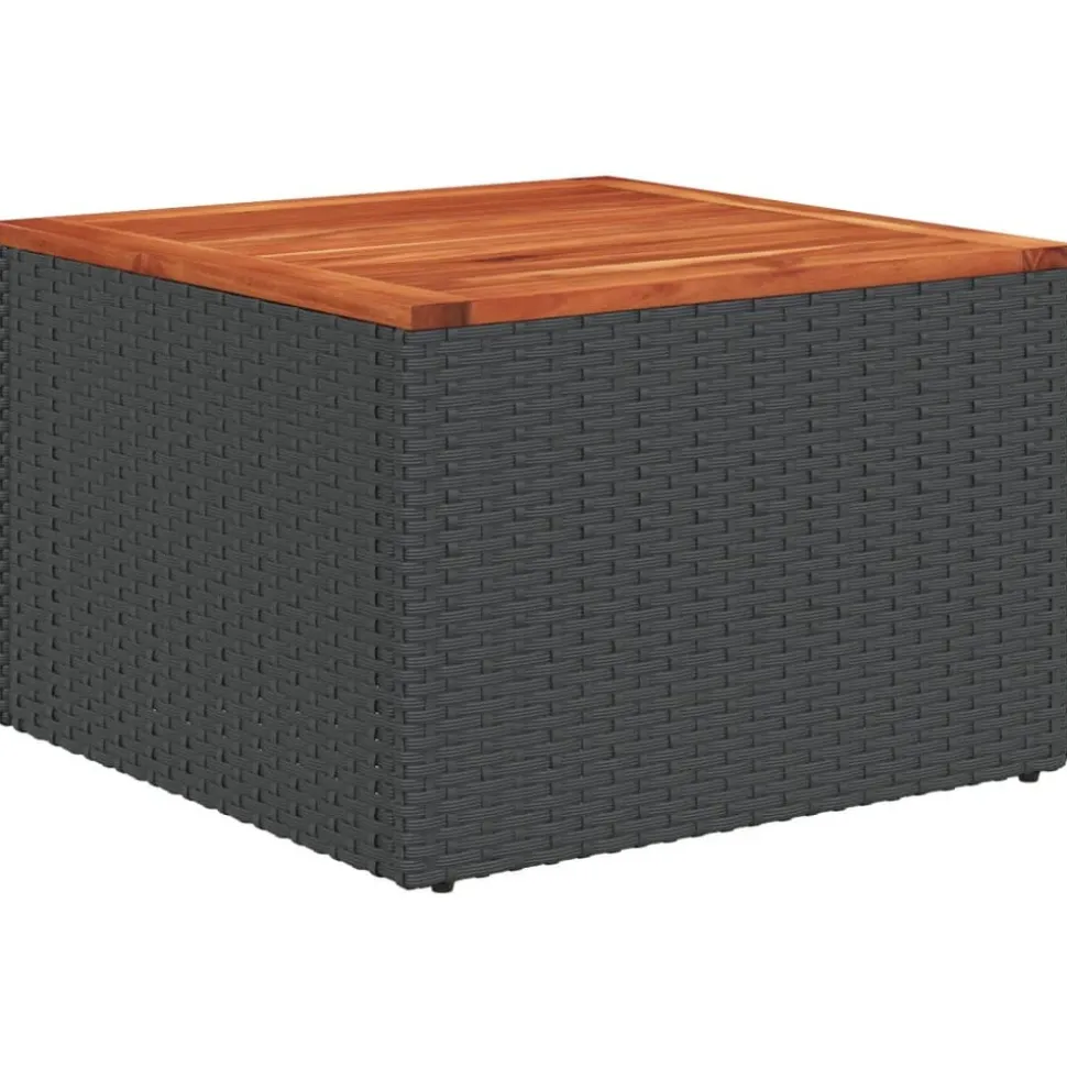 MAISON EXCLUSIVE - Salon de jardin 12 pcs avec coussins noir résine tressée