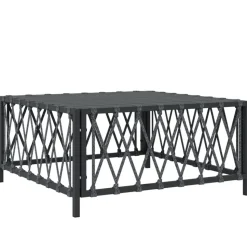 MAISON EXCLUSIVE - Salon de jardin avec coussins 3 pcs anthracite acier