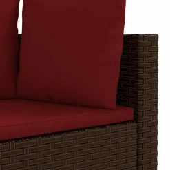 MAISON EXCLUSIVE - Salon de jardin avec coussins 6 pcs marron résine tressée