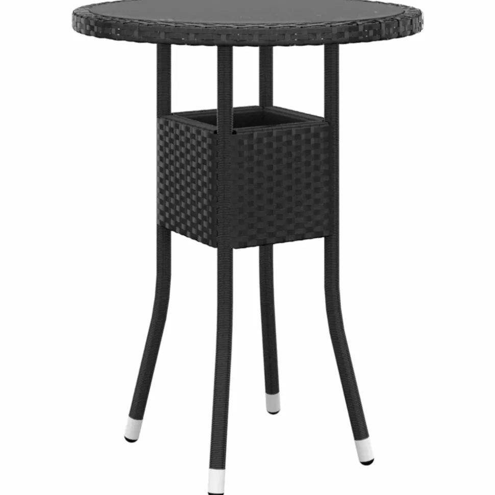 MAISON EXCLUSIVE - Salon de jardin 5 pcs résine tressée noir