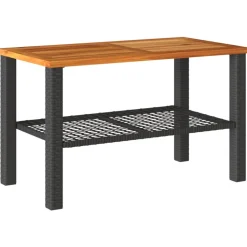MAISON EXCLUSIVE - Salon de jardin 4 pcs avec coussins noir résine tressée