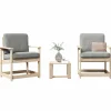 MAISON EXCLUSIVE - Salon de jardin 3 pcs bois massif de pin