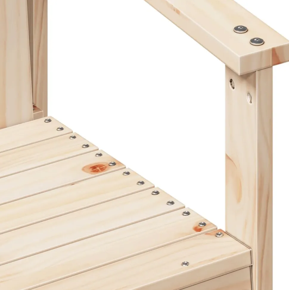 MAISON EXCLUSIVE - Salon de jardin 3 pcs bois massif de pin