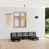 MAISON EXCLUSIVE - Salon de jardin 6 pcs bois de pin massif