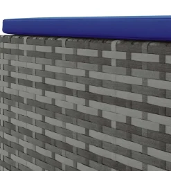 MAISON EXCLUSIVE - Salon de jardin 6 pcs avec coussins gris résine tressée