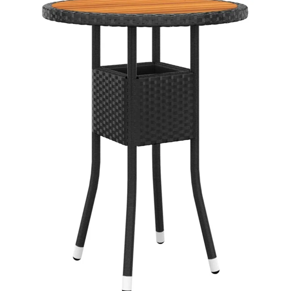 MAISON EXCLUSIVE - Salon de jardin 5 pcs résine tressée noir