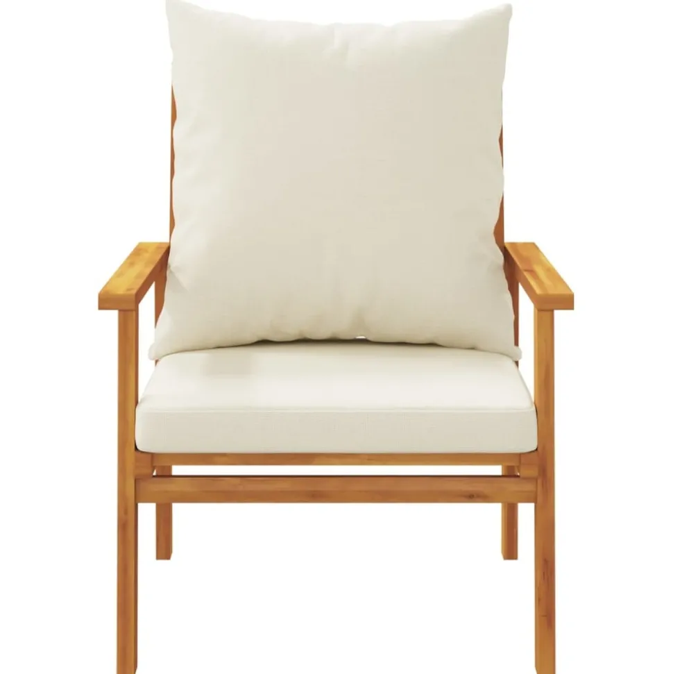 MAISON EXCLUSIVE - Salon de jardin 3 pcs avec coussins bois massif d'acacia