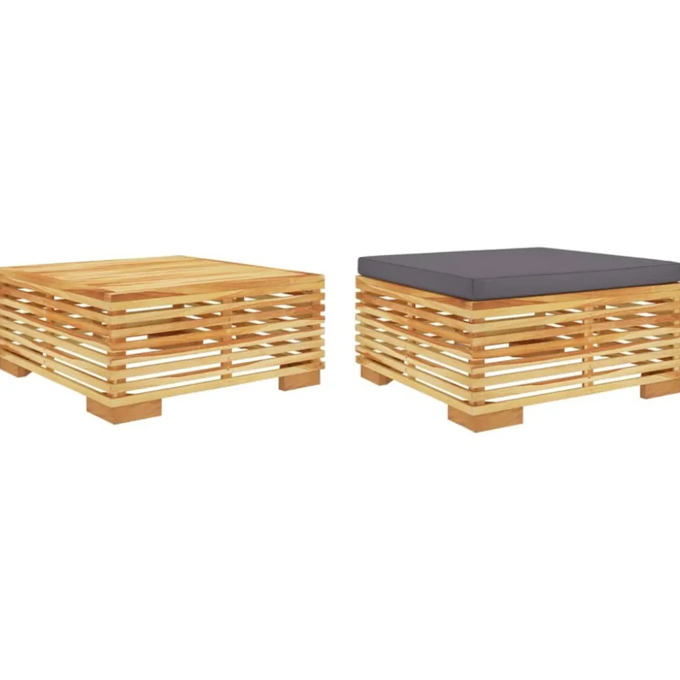 MAISON EXCLUSIVE - Salon de jardin 2 pcs bois de teck massif