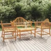 MAISON EXCLUSIVE - Salon de jardin 4 pcs bois de teck solide
