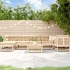 MAISON EXCLUSIVE - Salon de jardin 8 pcs bois de pin massif