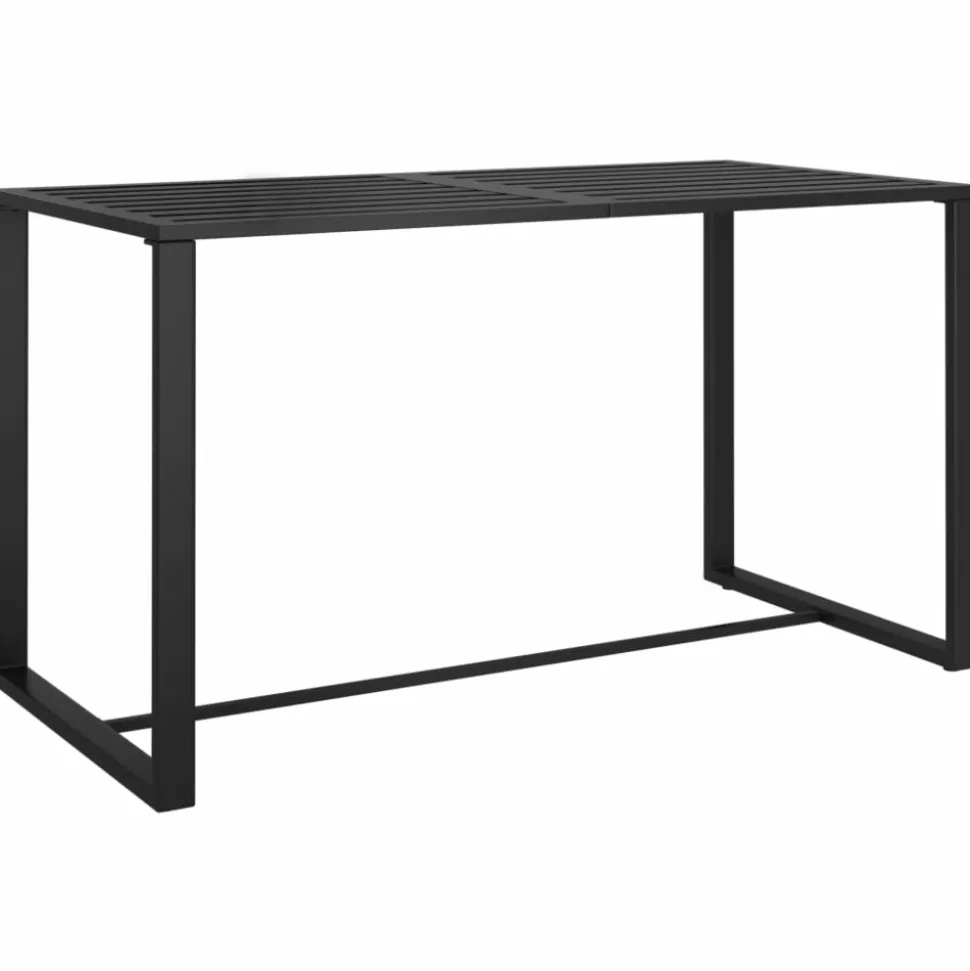 MAISON EXCLUSIVE - Salon de jardin 6 pcs avec coussins aluminium anthracite