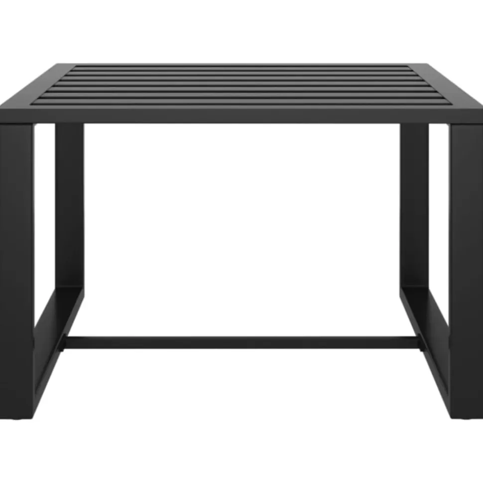 MAISON EXCLUSIVE - Salon de jardin 3 pcs avec coussins aluminium anthracite