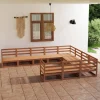 MAISON EXCLUSIVE - Salon de jardin 10 pcs bois de pin massif