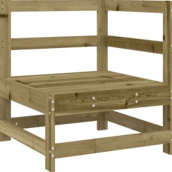 MAISON EXCLUSIVE - Salon de jardin 7 pcs bois de pin imprégné
