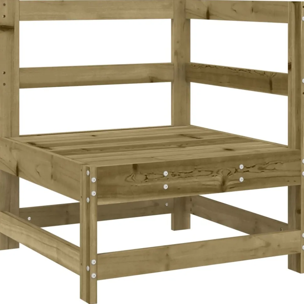 MAISON EXCLUSIVE - Salon de jardin 7 pcs bois de pin imprégné